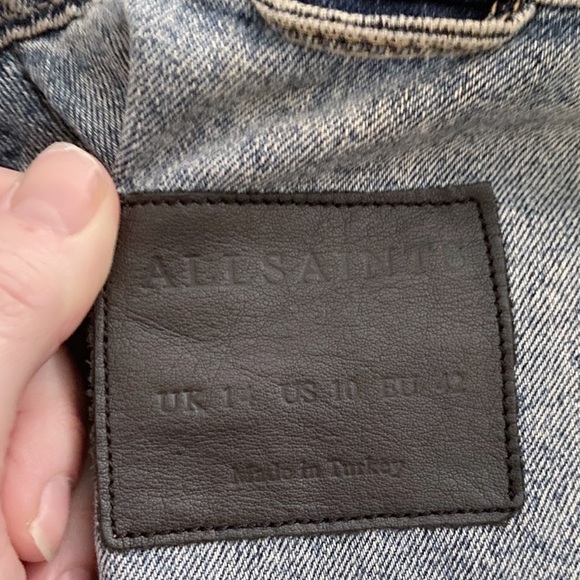 All Saint Frame Denim & Suede Jacket - Picture 14 of 16